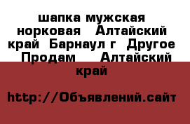 шапка мужская норковая - Алтайский край, Барнаул г. Другое » Продам   . Алтайский край